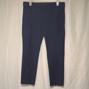 Banana Republic Women's Navy Dress Pants Size 10 Slim Straight Stretch Work